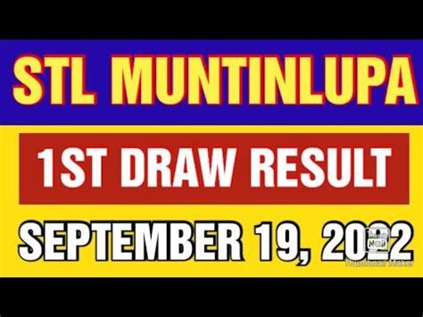 stl result muntinlupa|MUNTINLUPA STL(Daily) RESULT .